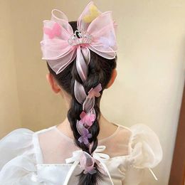 Accesorios para el cabello, diadema bonita y dulce, cinta de mariposa, horquilla para niños, Clip para velo, accesorio, lazo