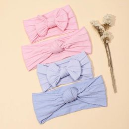 Accessoires pour cheveux Mère Bébé Bandeau Câble Tricoté Arcs Pour Articles Nés Tenues Parent-Enfant Bandes Élastiques Filles