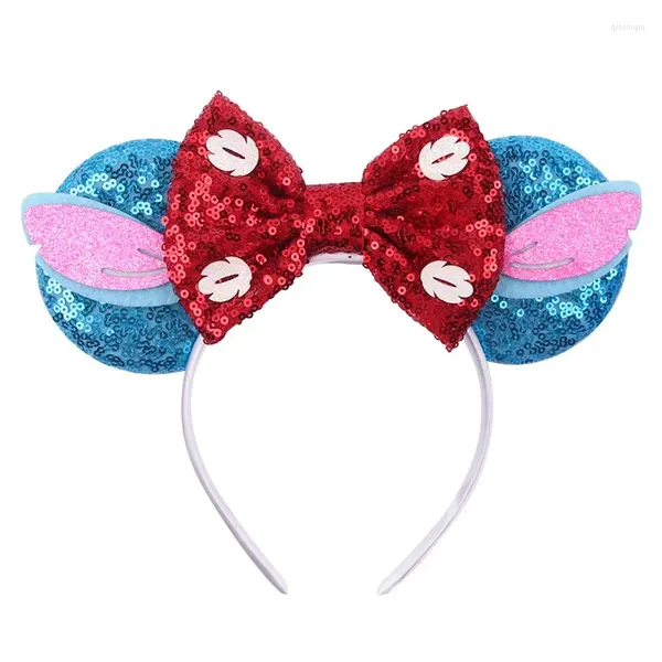 Accessoires pour cheveux, bandeau oreilles de souris, vente en gros, nœud à paillettes, bandeau pour filles, fête de Festival, Cosplay, accessoire de princesse DIY, vente en gros