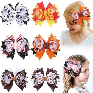 Accesorios para el cabello Ncmama 4,5 ''baloncesto multicapa arco horquilla moda para chicas clips de fútbol empuñaduras accesorios para sombreros de mujer