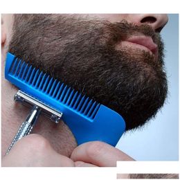 Accessoires de cheveux Nouveau peigne barbe sha outil homme gentleman Trim modèle de moulage de moulage de moulage taille matériau matériau de livraison de livraison