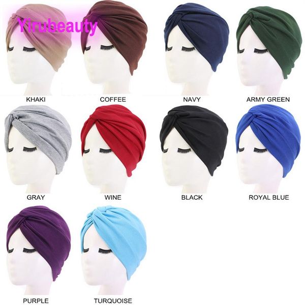 Acessórios para o cabelo Novo estilo de algodão cruz chapéu indiano chapéu turbante chapéu popular europeu e americano bonés de cabelo 307S