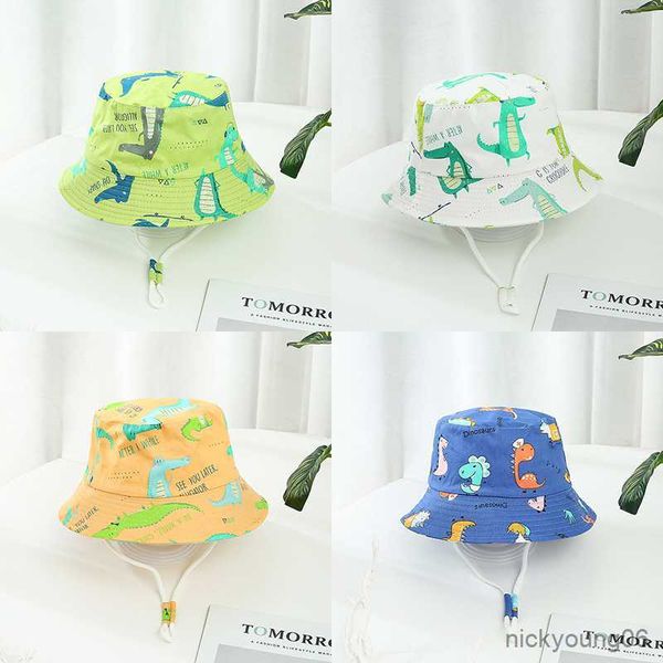 Accesorios para el cabello Nuevo verano Niños Gorra de cubo de algodón para niños Estampado floral Bebé niñas Sombrero para el sol Flor Niños