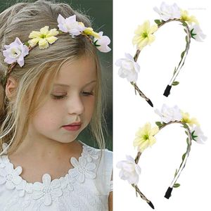 Accessoires pour cheveux Oaoleer Boho fleur bandeaux pour femmes filles mariée couronne bandeaux enfant cerceau corée chapeaux mariage