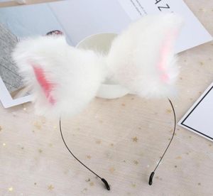 Accesorios para el cabello Bar de club de fiesta con decoración de diadema Patrón de la oreja de la oreja de gato clips de campana aro removible cospin cospin disfraz11905487