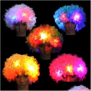 Accessoires de cheveux Party Dance Clown Enfants Enfants Hallowmas Vénitien avec perruque Postiche Fournitures d'événements festifs Livraison directe bébé, enfants DH47D