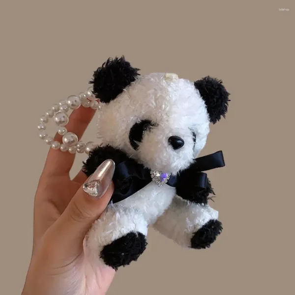 Accessoires de cheveux Bracelet Pearl Plux Panda Rope Doll Ponytail Band élastique Style chinois