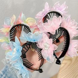 Accessoires de cheveux Cliptail de cheval de fleur de perle