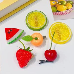 Haaraccessoires Gepersonaliseerde Creatieve Emulatie Fruit Haarspeldjes Zoet Schattig Meisje Hoepel Grappig Leuk Pony Zijclip Haaraccessoires