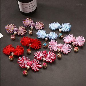 Haaraccessoires stuk/ paar 1 Chinees stijl jaar kwast Ball Bow Princess Girls Cheongsam Hairpins Clip voor kinderen accessoire accessoires1