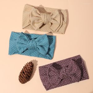 Accesorios para el cabello Polka Dot Baby Turban Tie Knot Diadema para niñas Ear Warmer Head Wraps Bandas para niños Elástico Accesorio infantil al por mayor