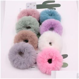 Accessoires pour cheveux Porte-queue de cheval Scrunchy Bandes élastiques Boucle Couvre-chef P Scrunchies Bandeau Fille Cadeau Drop Livraison Produits Dho5H