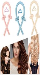 Accessoires de cheveux RainDo Rouge de boucle de curling sans chaleur boucles ruban de soie rouleaux de bobin paresseux Dormeurs de somnifères Formers d'onde sans chaleur8447261