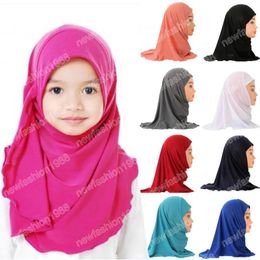 Haaraccessoires Ramadan moslimmeisjes kinderen hijab islamitische sjaalsjaals zachte rek 2 tot 7 jaar oude meisjes 50 cm kinderen hijabs headwrap