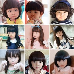 Haaraccessoires Rambut Palsu Anak Anak Aksesori Dekorasi Hiasan Kepala Anak Perempuan Laki Laki Laki Ornamen C Pendek Keriting Bayi Berdandan Menyenangkan 230516