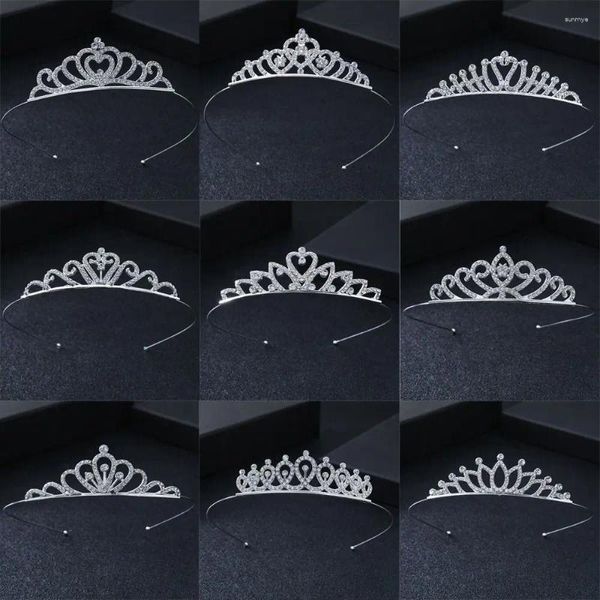 Accesorios para el cabello Princesa brillante Tiaras de cristal Headwear Rhinestone Boda nupcial