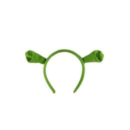 Accesorios para el cabello Shrek Horquilla Orejas Diadema Cabeza Círculo Halloween Niños Adt Show Hoop Fiesta Disfraz Artículo Suministros Mascarada Dro DHKCK