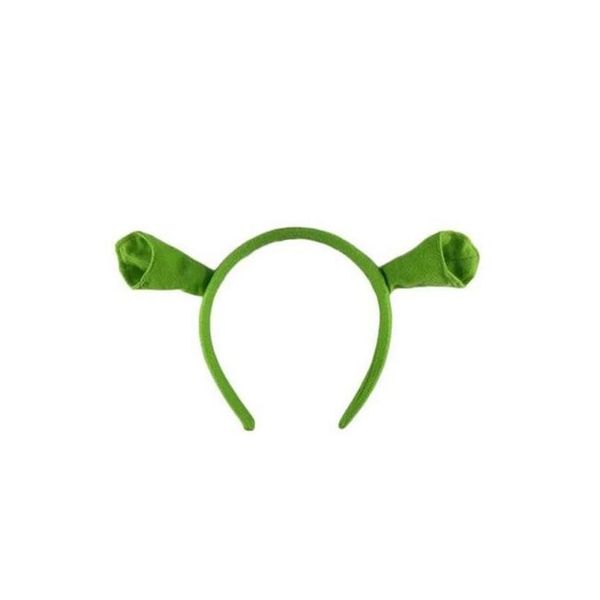 Accesorios para el cabello Shrek Horquilla Orejas Diadema Cabeza Círculo Halloween Niños Adt Show Hair Hoop Fiesta Disfraz Artículo Suministros de disfraces Dh3Rp