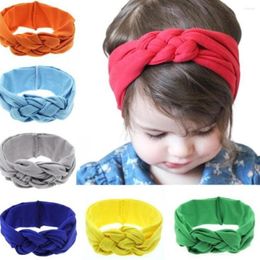 Accessoires de cheveux doux Bandage cravate bandeau arc Turban pour enfants enfants chapeaux bébé fille nœud papillon solide né