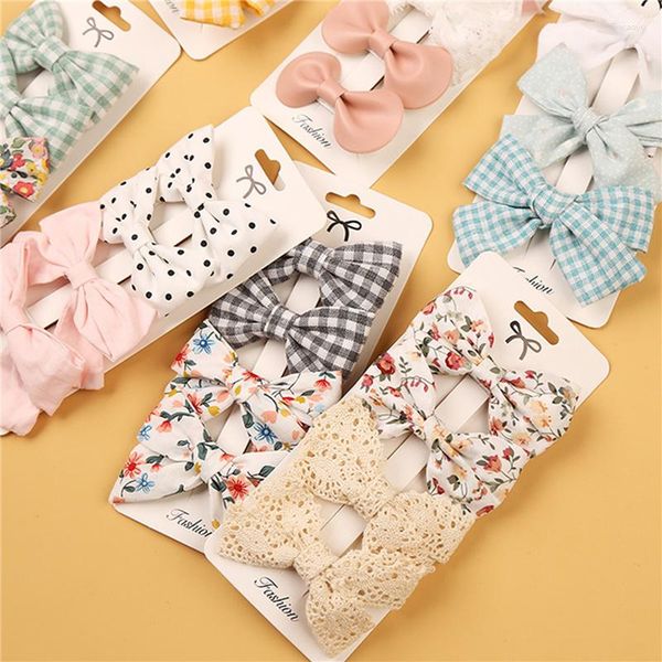 Accessoires cheveux Suefunskry Bows For Girls Barrettes Pinces crocodile Toddler Kids Baby