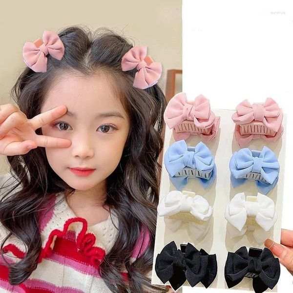 Accessoires de cheveux Sweet Girls Bow Clip Claw Clamp Mini Princess Updo Clips Femmes Barrettes Chapeaux Enfants