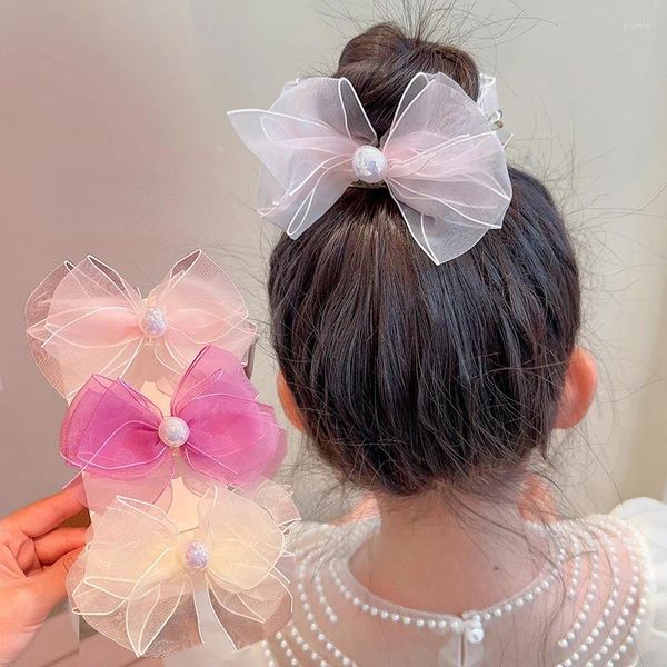 Accesorios para el cabello dulce princesa garra para niña pequeña encantadora moda coreana Bwknot Clip abrazadera lindo niños sombreros