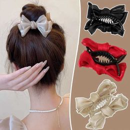 Accessoires de cheveux Tiktok Explosif Mesh Yarn Clip Bow Princess Meatball Summer Hair Art Pix Ponytail Clip D240520