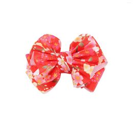 Haaraccessoires Toddler Baby Girls Floral Prints Clip Bowknot Hairspin Headwar Gifts Leeftijd 8
