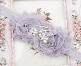 Accessoires pour cheveux Enfant en bas âge infantile cristal couronne fleur Bowknot bandeaux bébé doux diamant tissu bandeau pour bébé YH4251157733