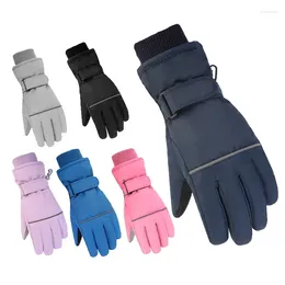 Accessoires de cheveux étanches adultes gants de ski enfants épais