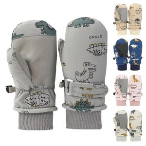 Accessoires pour cheveux Gants de ski pour enfants imperméables coupe-vent antidérapants pour enfants cyclisme neige snowboard épais mitaines de sport chaudes garçons filles