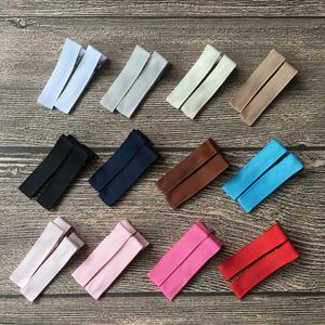 Accessoires pour cheveux, pinces crocodile à broche unique de 1.75 pouces, Barrette de 4.5CM, épingles à cheveux doublées, fournitures de fabrication d'arc, 200 pièces/lot, vente en gros