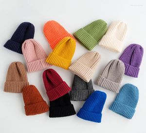 Haaraccessoires Winter herfst Babyhoed Solide kleur Zachte warme breien hoeden voor 03 jaar Boy Girl Children Beanies Bonnet Toddler8429841
