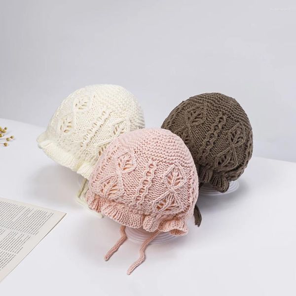 Accessoires de cheveux Bonnet d'hiver pour bébé, protection d'oreille de dessin animé, chapeau tricoté doux et chaud pour garçon et fille, chapeaux mignons pour enfants