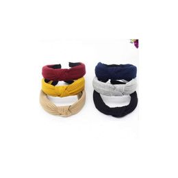 Haaraccessoires Dames Hoofdband Twist Haarband Boog Knoop Kruisdie Veet Hoofgreep Haarband Hoop Turban Headwear Haarbanden Accessoires DHJL5