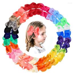 Accessoires pour cheveux Xugar 4 ''pinces à ruban gros-grain nœuds solides épingle à cheveux pour filles enfants épingles chapeaux Boutique en gros