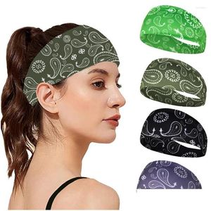 Haaraccessoires Yoga Absorberende zweetbanden Heren Dames Elastische hardloophoofdbanden Headwrap Sporthoofddeksels Hoofdband Drop Delivery Produc Dhcas