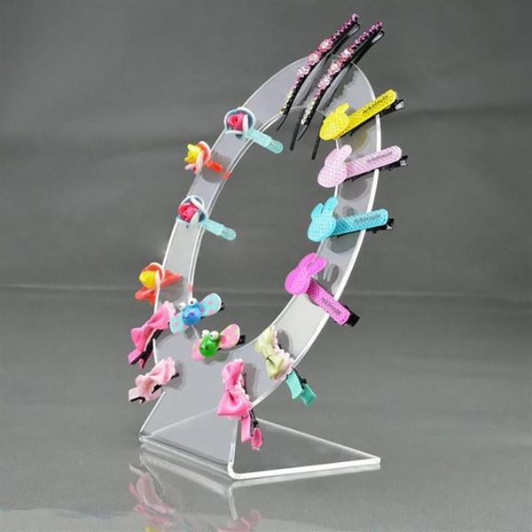 Soporte para accesorios para el cabello, clips de joyería, organizador de alfileres, accesorios para el cabello, soporte de exhibición, tiara haipin, elevador acrílico, caja de horquillas rack199h