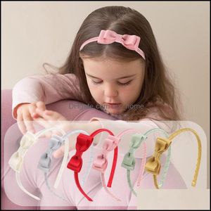 Hair Aessories Baby, Kids Maternidad Niños Sweetly Bow Bezel Headband Bands Holiday Hairband Headwear Hoop para Party Bows Girls Drop Del