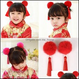 Hair Aessories Baby, Kids Maternity Wyyniy A Pair or Single Antique Hanfu Aessories, Childrens Adt Hairpin, Bell Tassel Classical Flower H
