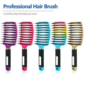 Hair and Nylon Brushes for Girls Hair and Scalp Massage Combs for Women Wet Curling and Corner Removal Brushes for Salon Hair Styling Tools 230208