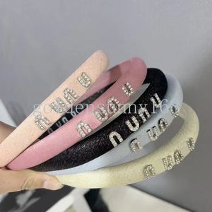 Band de cheveux Designer Bands Brands Girl Girl Brand Crystal Letter 5STYLES Elastic Bandband Sports Fitness Headwraps Vogue Hair Accessory