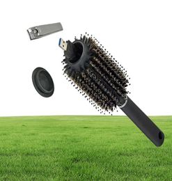 Brosse à cheveux Black Sash Diversion Diversion Secret Security Hair Hairable Valueables Hollow Container For Home Security Secret Storage8011395