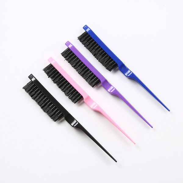 Brosses à cheveux 1 pcs peigne professionnel taquiner dos peignage brosse mince ligne outils de coiffure 4 couleurs en gros 230826