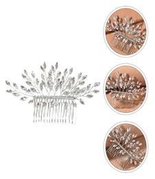 Brosses à cheveux 1pc peigne Bridesmaid Costume Bridal Prop Headress Crystal Headpiece6428101