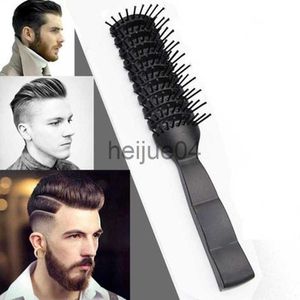 Haar Borstels 1 Pc Mannen Haar Borstel Kapsalon Kapper Antistatische Warmte Kam Haar Pruik Styling Tool Kam Borstel gezonde Massage Gereedschap X0804