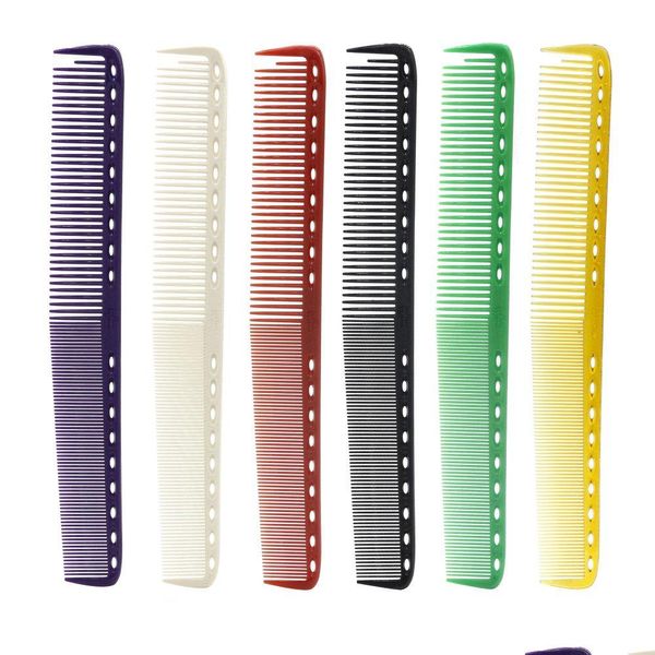 Cepillos para el cabello 23 cm 6 colores disponibles Japón Peluquería Corte Peine Peluquero profesional para peinado Corte de pelo de resina duradera 6 piezas / lote Dhlla