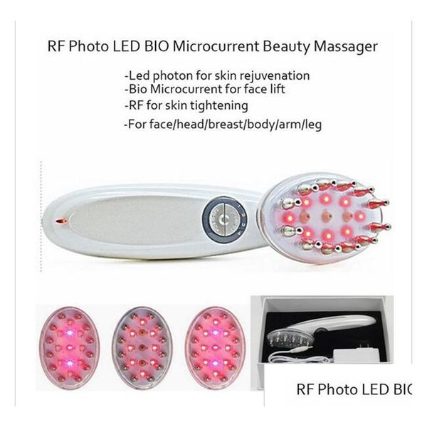 Cepillos para el cabello 3 en 1 Electric Pro Bio Miclogurrent Láser Agregar LED Pon Terapia Cabeza Crecimiento Masr Peine para pérdida Productos de entrega Ca Dhuqp