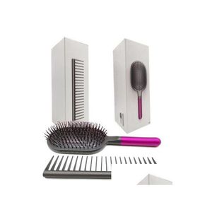 Brosses à cheveux 50% de réduction sur l'ensemble de coiffure conçu pour peigne démêlant brosse à palette avec boîte rose bleu 2 couleurs produits de livraison directe outils de soins Oting