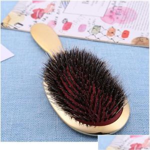 Brosses à cheveux Brosse à cheveux antistatique Poils de sanglier Mas Peigne Coussin d'air Coiffure Peignes de coiffure Sqcjmj Drop Livraison Dhpvd